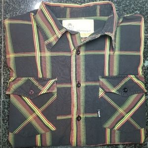"Path" button down shirt mens M 100% cotton